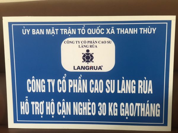 Công ty cổ phần cao su Làng Rùa hoạt động an sinh xã hội